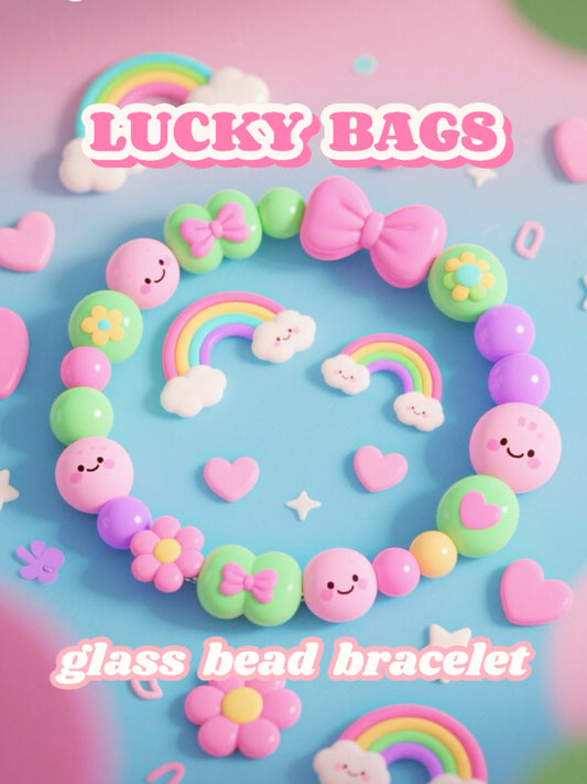 Artistic glass bracelet Lucky Bags-Open in Live